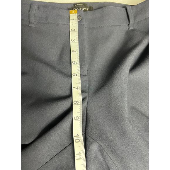 Talbots Women's Curvy Fit Dress Pants Straight Leg Navy Size 8P - Picture 6 of 7
